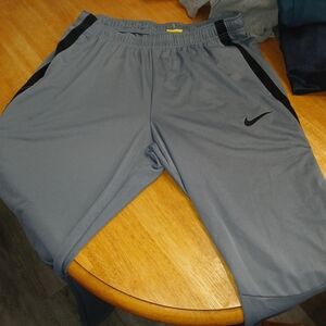 Nike Gray and Black Sports Shorts 2xl